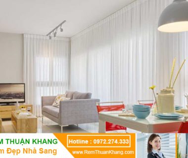 Rèm vải voan trắng rèm cửa sổ đẹp Thuận Khang