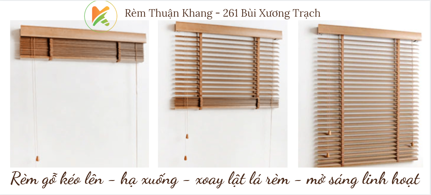 Rèm gỗ rèm văn phòng Thuận Khang