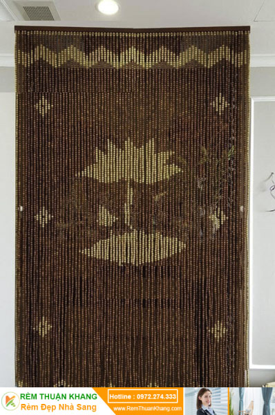 Rèm phòng thờ bằng gỗ Hương tự nhiên