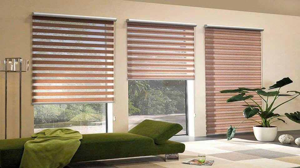 Rèm cầu vồng màu nâu