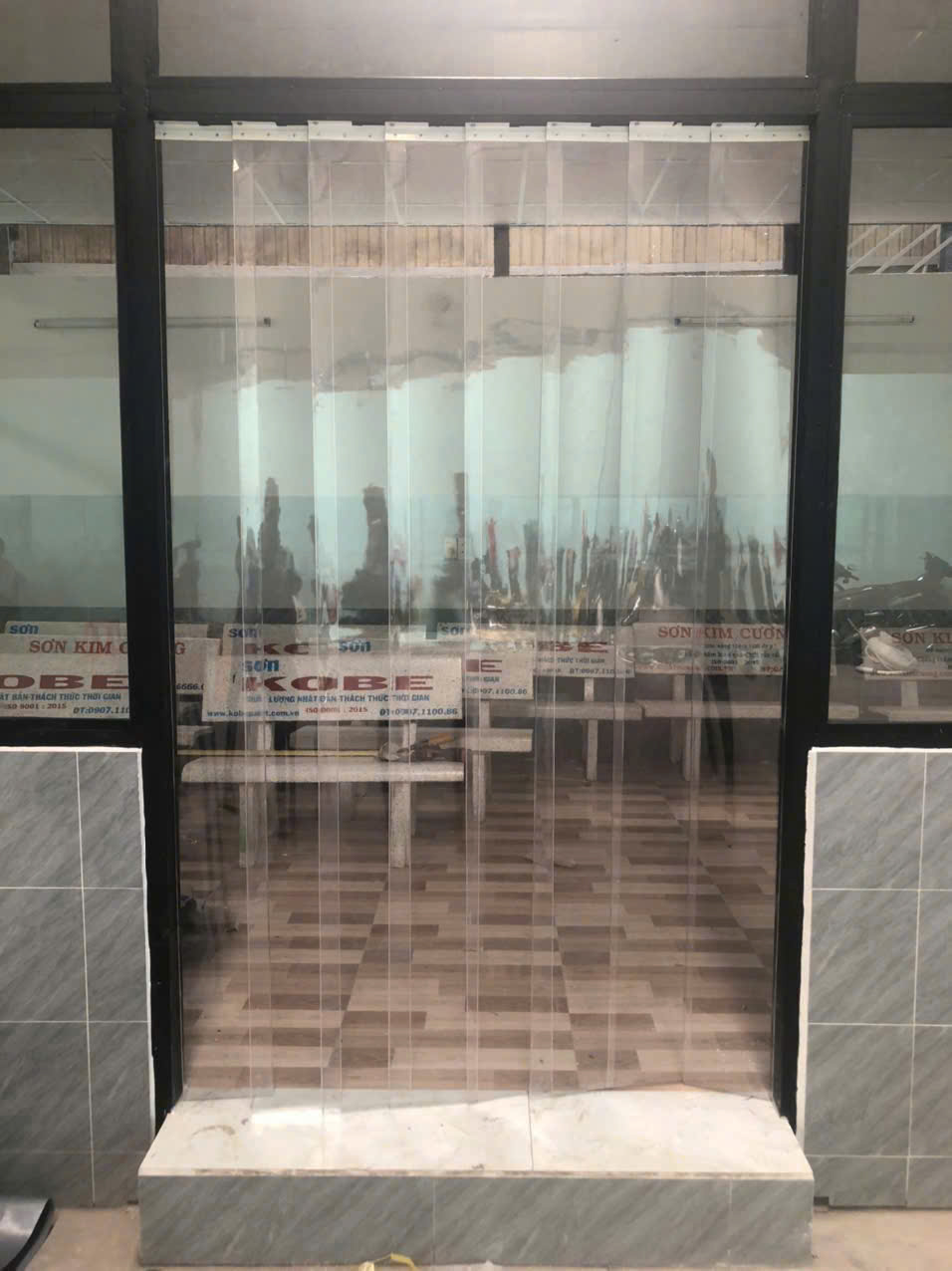 Rèm cuốn nhựa PCV trong suốt